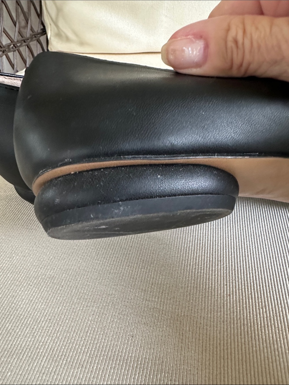 Franco Sarto Belamour Black Pointed Loafer Flats size 8.5 - Picture 6 of 10